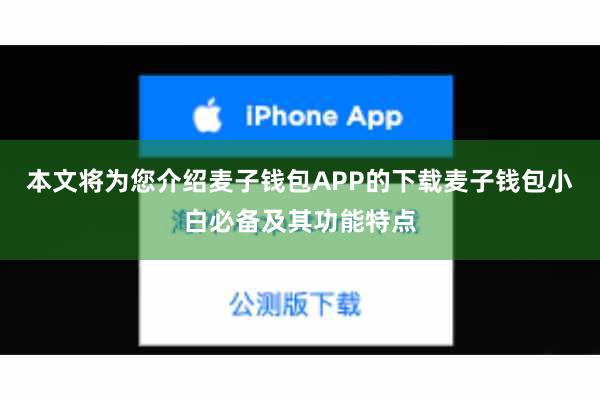 本文将为您介绍麦子钱包APP的下载麦子钱包小白必备及其功能特点