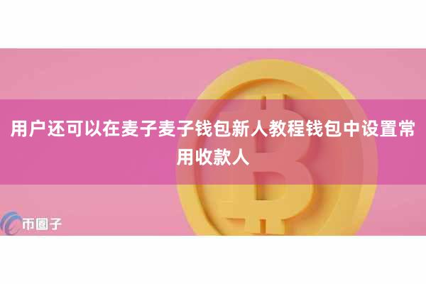 用户还可以在麦子麦子钱包新人教程钱包中设置常用收款人
